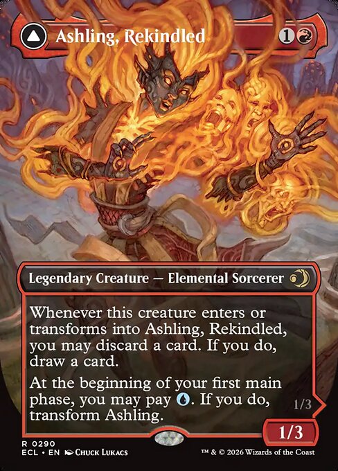 Ashling, Rekindled // Ashling, Rimebound (ES) (Foil)