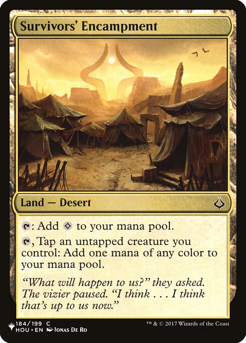 {T}: Add {C}.
{T}, Tap an untapped creature you control: Add one mana of any color.