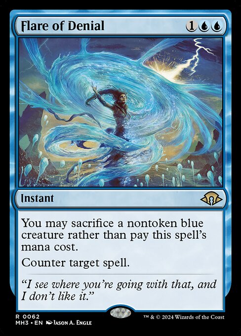 You may sacrifice a nontoken blue creature rather than pay this spell's mana cost.
Counter target spell.
