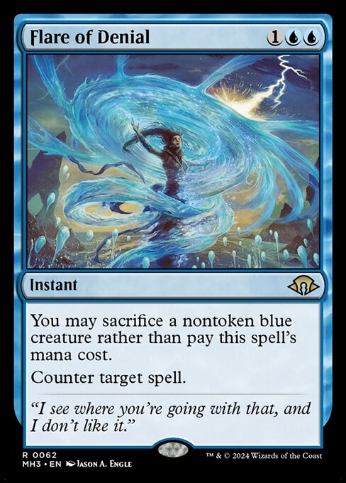 You may sacrifice a nontoken blue creature rather than pay this spell's mana cost.
Counter target spell.