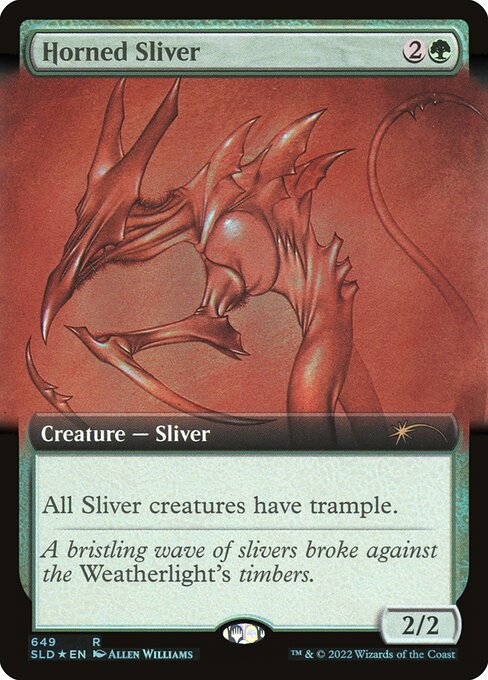 All Sliver creatures have trample.