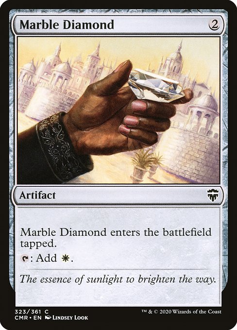 Marble Diamond enters the battlefield tapped.
{T}: Add {W}.