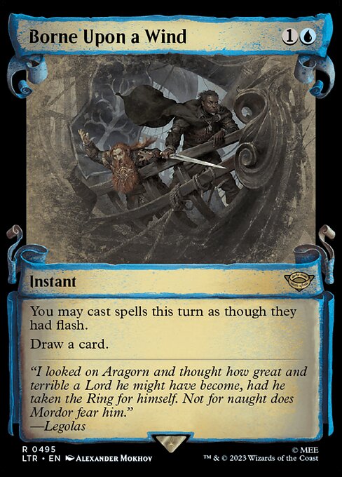 You may cast spells this turn as though they had flash.
Draw a card.