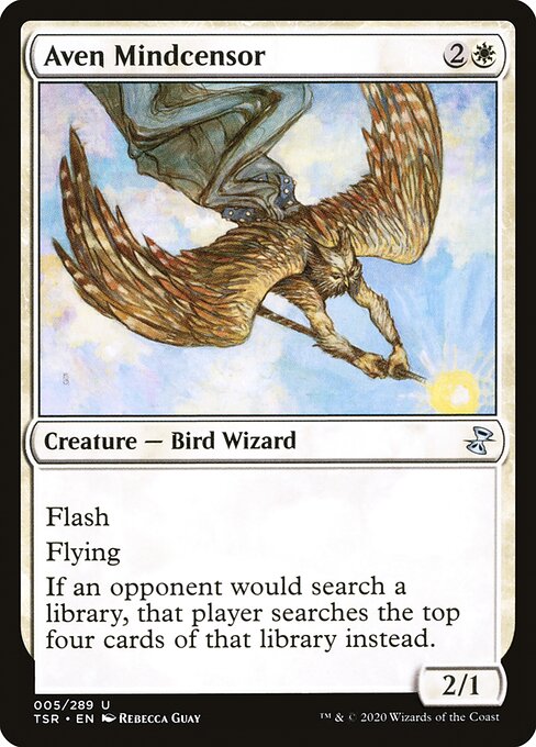Flash
Flying
If an opponent would search a library, that player searches the top four cards of that library instead.