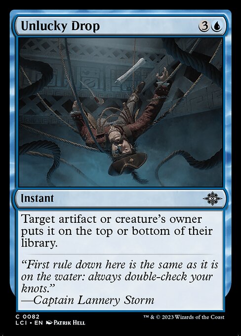 Target artifact or creature's owner puts it on the top or bottom of their library.
