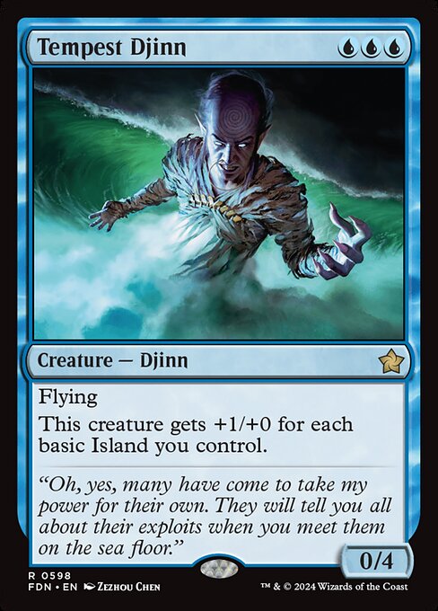 Flying
This creature gets +1/+0 for each basic Island you control.