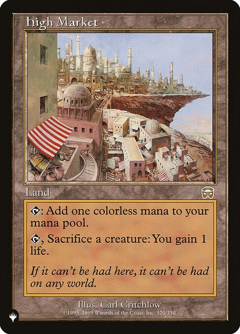 {T}: Add {C}.
{T}, Sacrifice a creature: You gain 1 life.