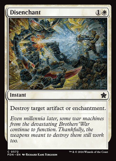 Destroy target artifact or enchantment.