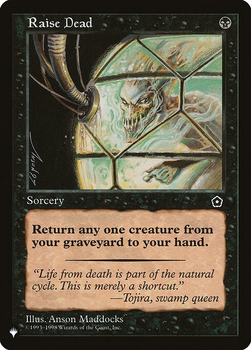 Return target creature card from your graveyard to your hand.