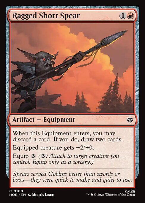 Ragged Short Spear (Foil)