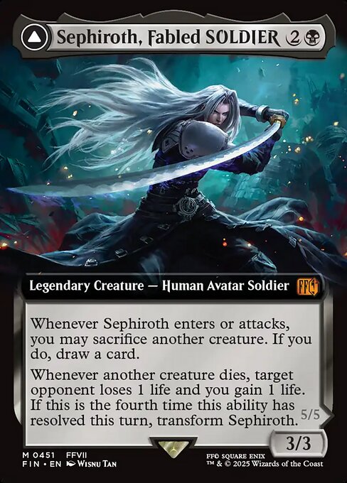 Sephiroth, Fabled SOLDIER // Sephiroth, One-Winged Angel (Foil)