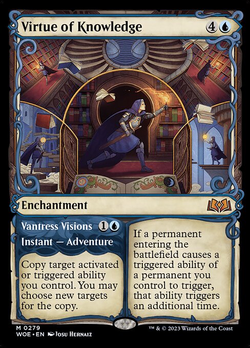If a permanent entering the battlefield causes a triggered ability of a permanent you control to trigger, that ability triggers an additional time.   Copy target activated or triggered ability you control. You may choose new targets for the copy.