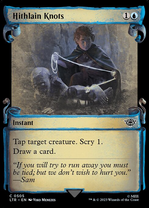 Tap target creature. Scry 1.
Draw a card.