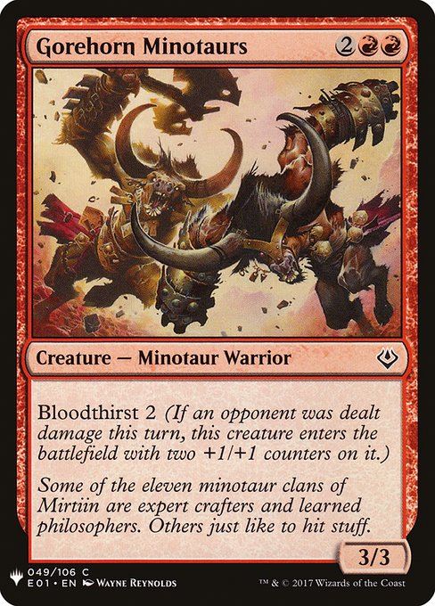Bloodthirst 2 (If an opponent was dealt damage this turn, this creature enters the battlefield with two +1/+1 counters on it.)