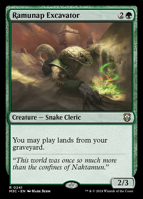 You may play lands from your graveyard.