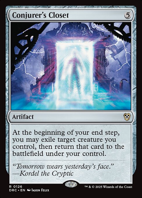At the beginning of your end step, you may exile target creature you control, then return that card to the battlefield under your control.