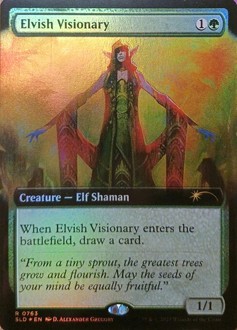 When Elvish Visionary enters the battlefield, draw a card.