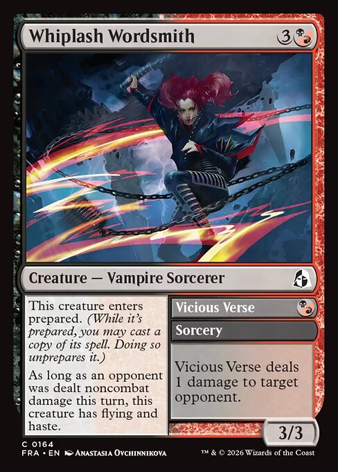 Whiplash Wordsmith // Vicious Verse (Foil)