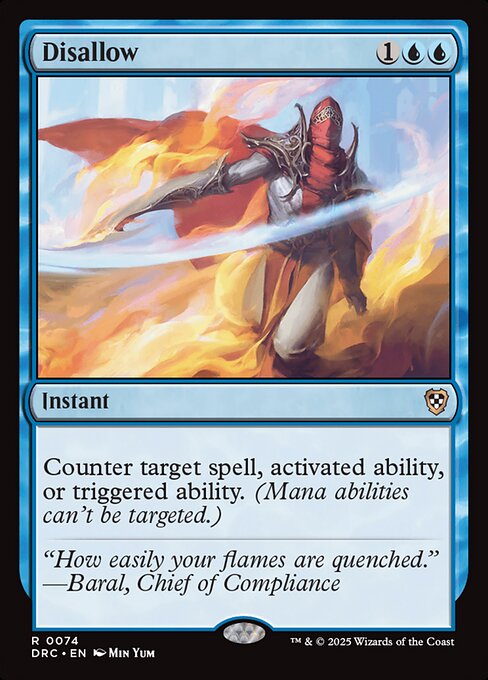 Counter target spell, activated ability, or triggered ability. (Mana abilities can't be targeted.)