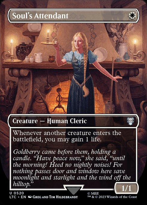 Whenever another creature enters the battlefield, you may gain 1 life.