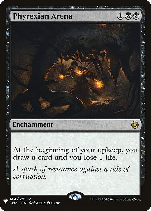 At the beginning of your upkeep, you draw a card and you lose 1 life.