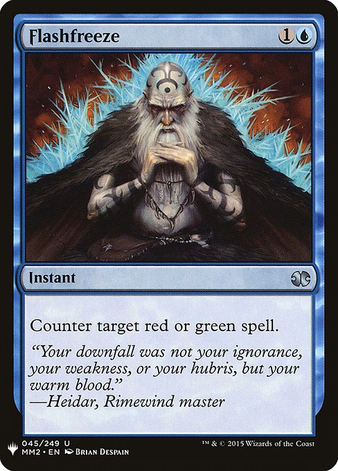 Counter target red or green spell.