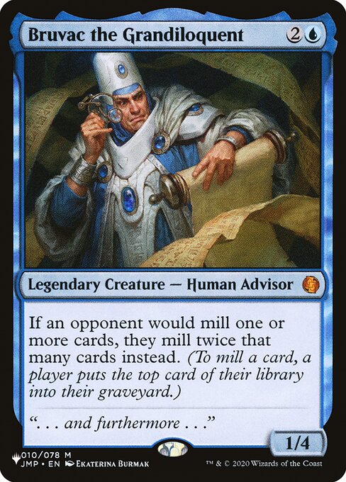 If an opponent would mill one or more cards, they mill twice that many cards instead. (To mill a card, a player puts the top card of their library into their graveyard.)
