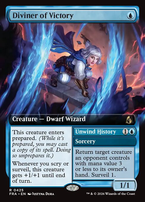 Diviner of Victory // Unwind History (Foil)