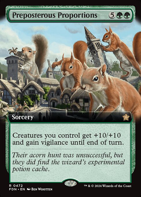 Creatures you control get +10/+10 and gain vigilance until end of turn.