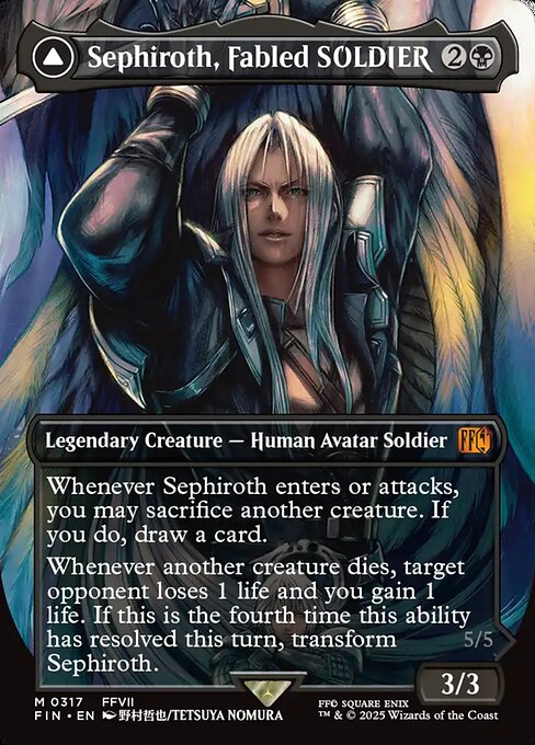 Sephiroth, Fabled SOLDIER // Sephiroth, One-Winged Angel (Foil)
