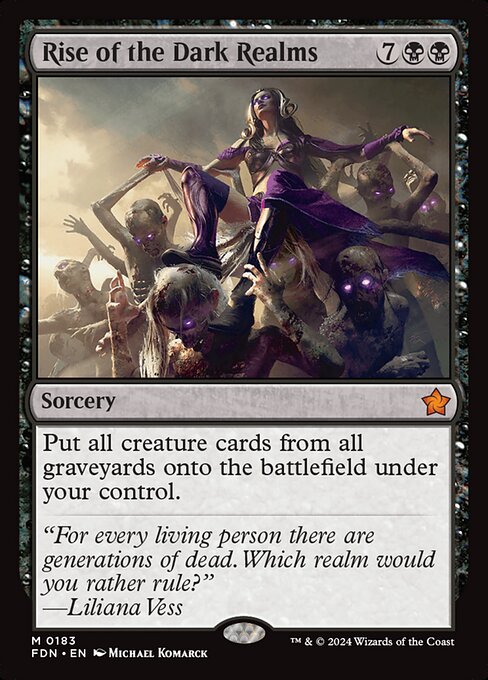 Put all creature cards from all graveyards onto the battlefield under your control.