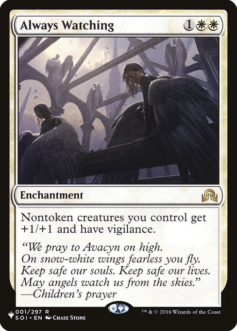 Nontoken creatures you control get +1/+1 and have vigilance.