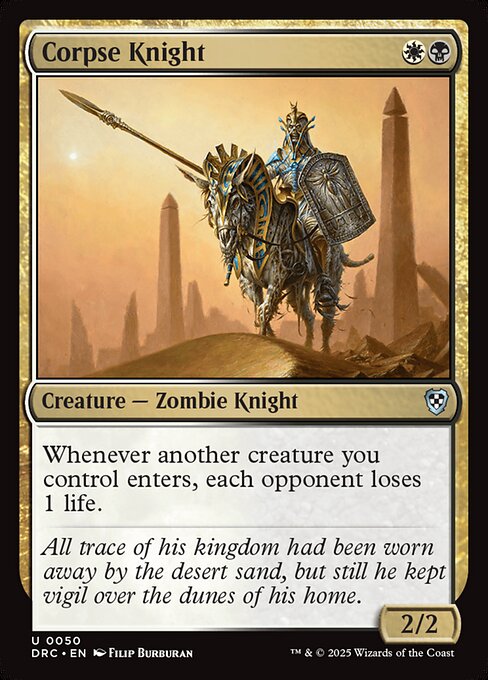 Whenever another creature you control enters, each opponent loses 1 life.