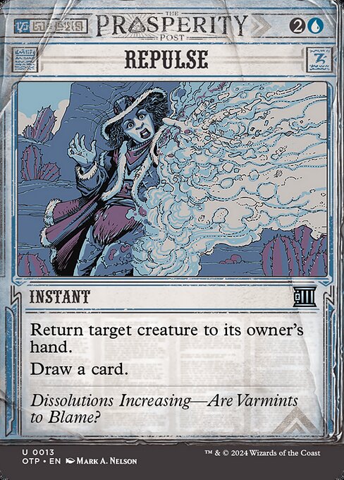 Return target creature to its owner's hand.
Draw a card.