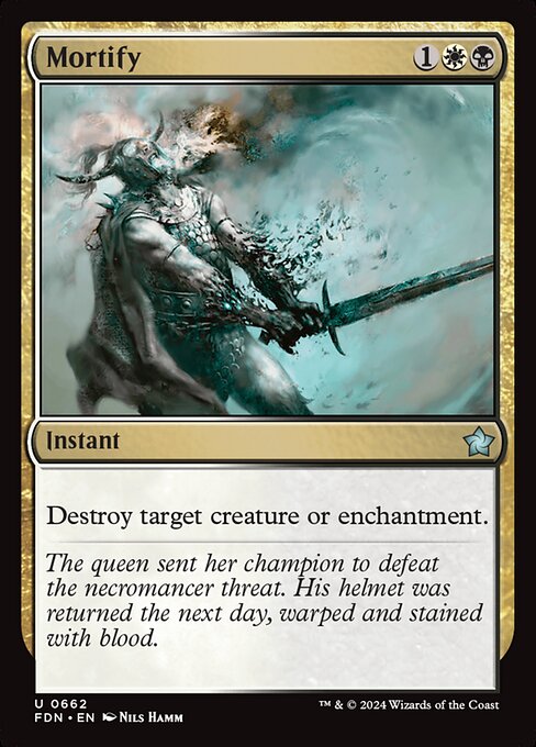 Destroy target creature or enchantment.