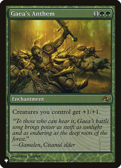 Creatures you control get +1/+1.