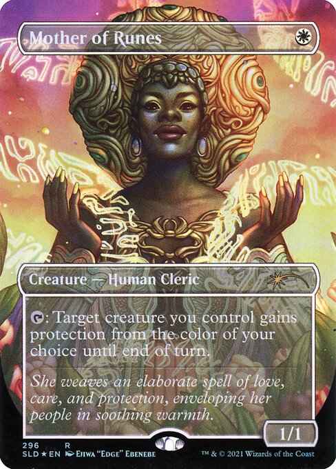 {T}: Target creature you control gains protection from the color of your choice until end of turn.