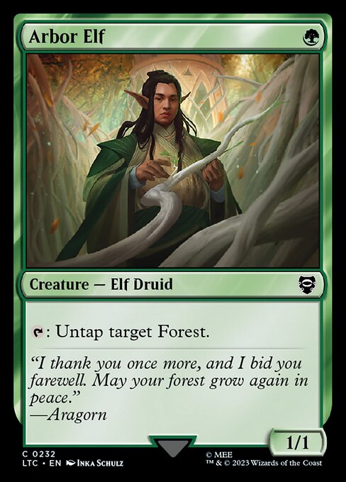 {T}: Untap target Forest.