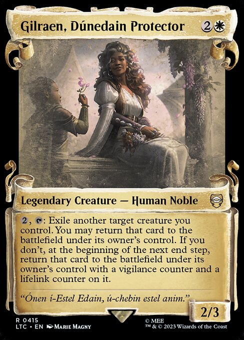 {2}, {T}: Exile another target creature you control. You may return that card to the battlefield under its owner's control. If you don't, at the beginning of the next end step, return that card to the battlefield under its owner's control with a vigilance counter and a lifelink counter on it.