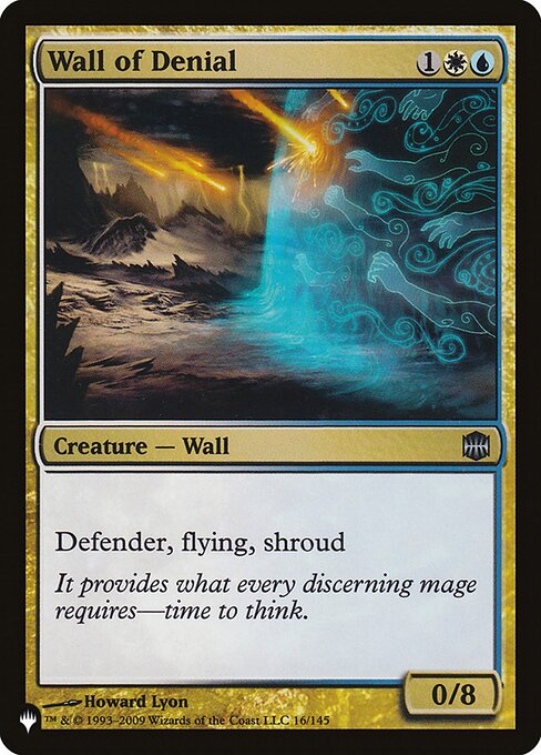Defender, flying
Shroud (This creature can't be the target of spells or abilities.)