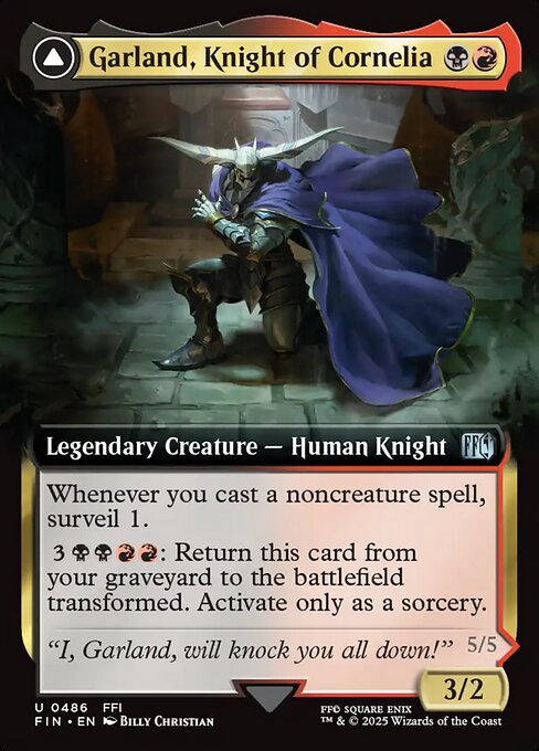 Garland, Knight of Cornelia // Chaos, the Endless (Foil)