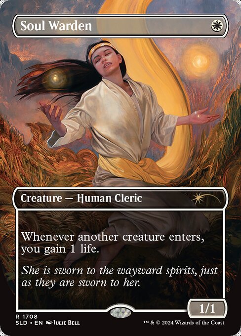 Whenever another creature enters the battlefield, you gain 1 life.