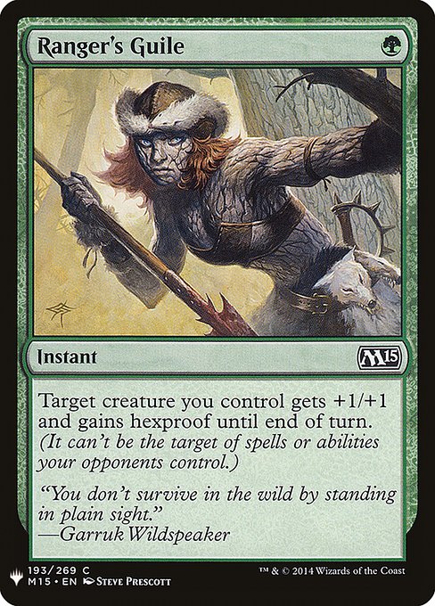Target creature you control gets +1/+1 and gains hexproof until end of turn. (It can't be the target of spells or abilities your opponents control.)