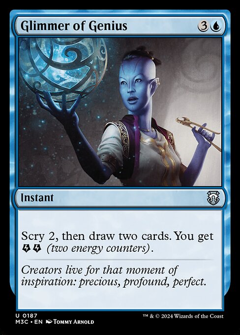Scry 2, then draw two cards. You get {E}{E} (two energy counters).