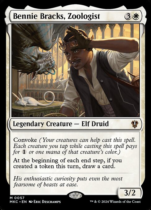 Convoke (Your creatures can help cast this spell. Each creature you tap while casting this spell pays for {1} or one mana of that creature's color.)
At the beginning of each end step, if you created a token this turn, draw a card.