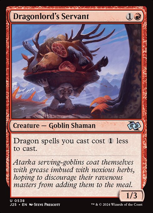 Dragon spells you cast cost {1} less to cast.