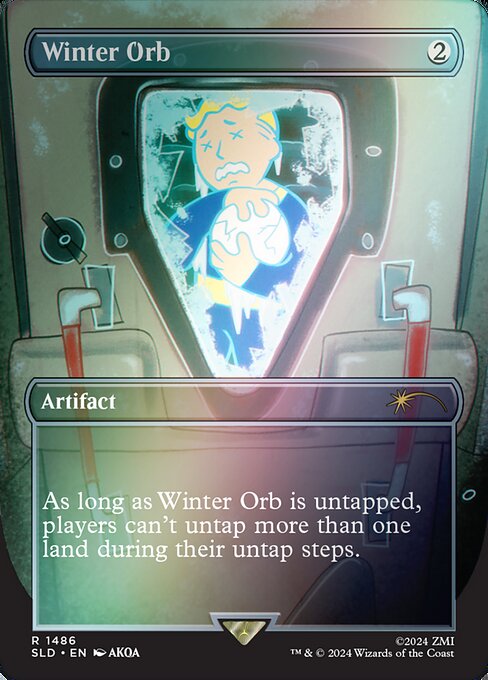 As long as Winter Orb is untapped, players can't untap more than one land during their untap steps.