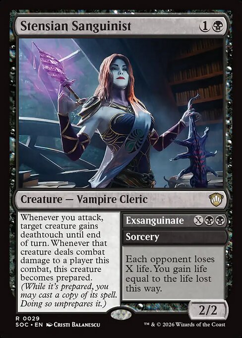 Stensian Sanguinist // Exsanguinate (Foil)
