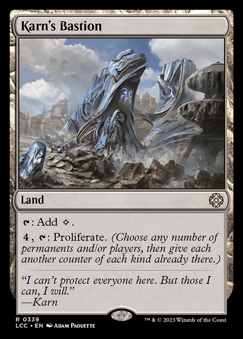 {T}: Add {C}.
{4}, {T}: Proliferate. (Choose any number of permanents and/or players, then give each another counter of each kind already there.)