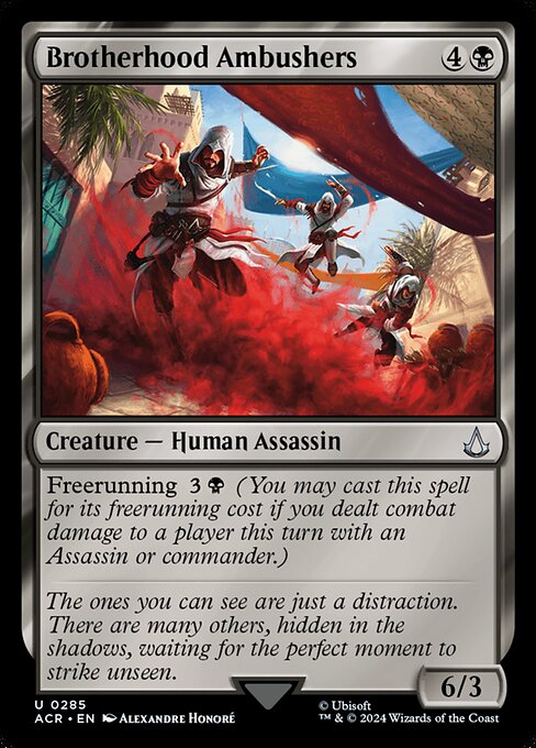 Freerunning {3}{B} (You may cast this spell for its freerunning cost if you dealt combat damage to a player this turn with an Assassin or commander.)